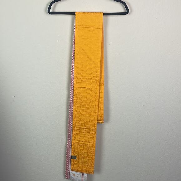 NWOT Vintage Japanese silk reversible Yukata kimono Obi belt - Picture 2 of 8